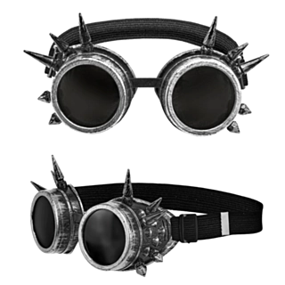 Steampunk Glasögon Silver