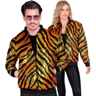 Tiger Paljett Bomberjacka