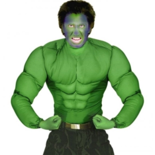Grön Muskeltröja Maskeraddräkt