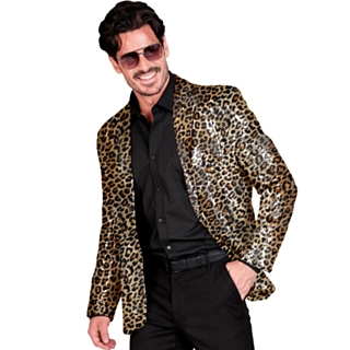 Leopard Paljettkavaj Guld