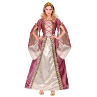 Medeltida prinsesskostym rosa