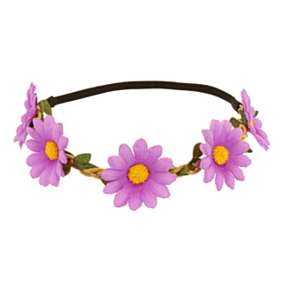 Blommigt Hårband Lila