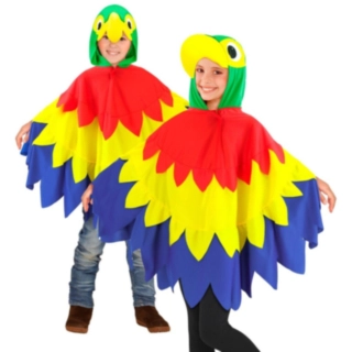 Papegoja Poncho Barndräkt
