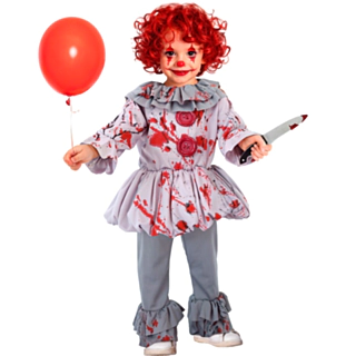 Blodig Horror Clown Barndräkt