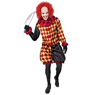 Rutig Horror Clown Maskeraddräkt