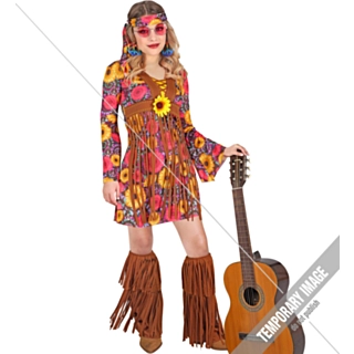 Flower Power Hippie Barndräkt