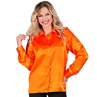 70-tal Discoskjorta Orange