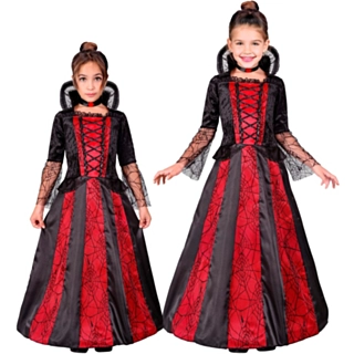 Vampyrprinsessa Barndräkt Röd/Svart