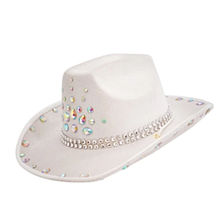 Diamant Cowboyhatt Vit