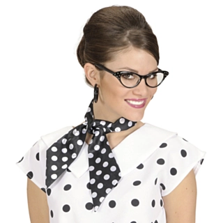 Prickig halsduk, svart