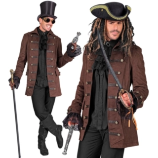 Steampunk Piratkapten Rock Maskeraddräkt