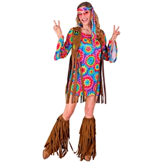 Flower Power Hippie Maskeraddräkt
