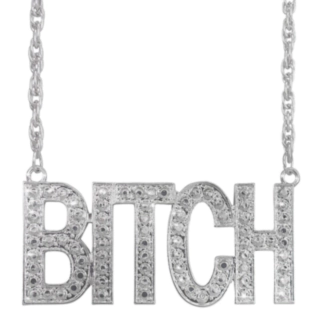 Bitch Halsband Silver