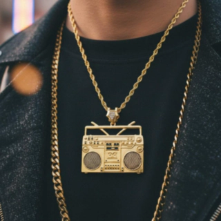Radio Halsband Guld
