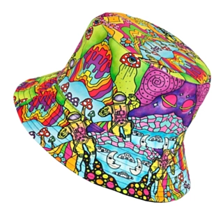 Psykedelisk Bucket Hat Flerfärgad