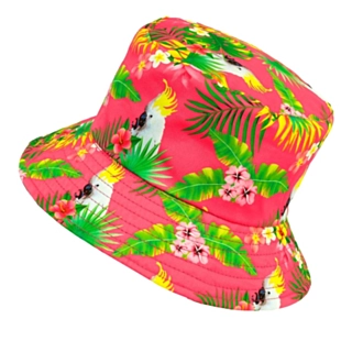 Hawaii Kakadua Bucket Hat Ljusrosa