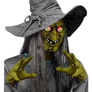 Häxa Mask Med Googly Eyes
