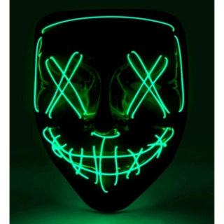 Purge LED-mask Grön