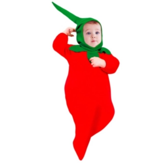 Chili Babydräkt Röd