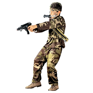 Amfibie Militär Barndräkt