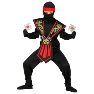 Mortal Ninja Barndräkt Röd