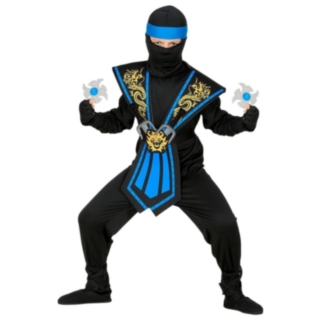 Mortal Ninja Barndräkt Blå