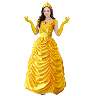 Sagolik Prinsessa Belle Maskeraddräkt