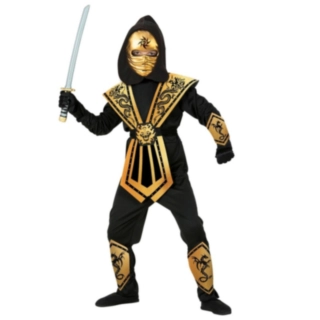 Mortal Ninja Barndräkt Guld