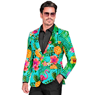 Neon UV Flamingo Kavaj Turkos