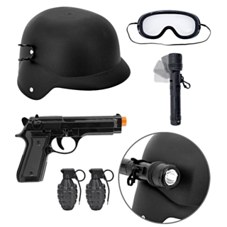 SWAT Barn Maskeradset Svart