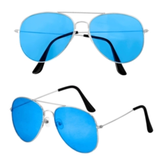 70-tal Aviator Glasögon Blå