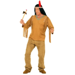 Apache Indiankrigare Maskeraddräkt
