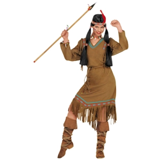 Vacker Indiankvinna Maskeraddräkt