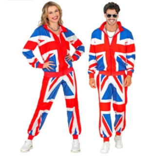 England 80-tal Träningsoverall Maskeraddräkt