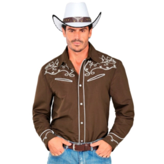 Cowboyskjorta Brun