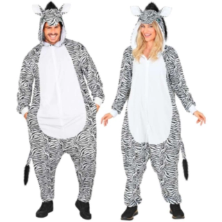 Plysch zebra kostym