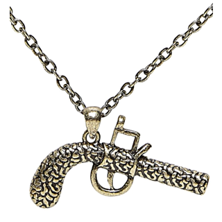 Piratpistol Halsband Brons
