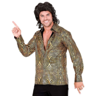 70-talsskjorta Disco Guld