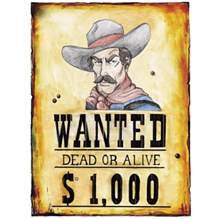 Western Wanted Affisch