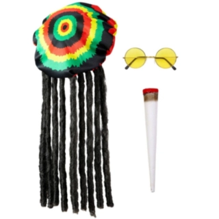 Rasta Dreadlocks Maskeraddräkt