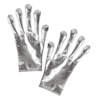 Metallic Alienhandskar Silver
