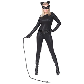Svart Catwoman Maskeraddräkt