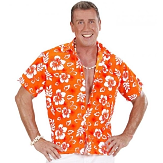 Hawaiiskjorta Orange