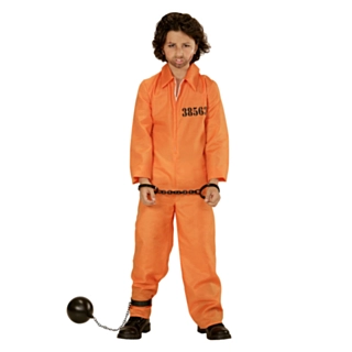 Orange Fångdräkt Barndräkt
