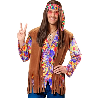 Fransig Hippie Maskeraddräkt