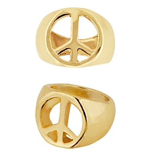 Peace Ring Guld
