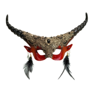 Djävulshorn Halvmask Röd