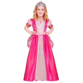 Ljusrosa Prinsessa Barndräkt