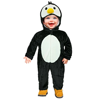 Plysch Pingvin Babydräkt