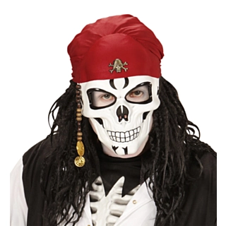 Pirat Skelett Mask, Bandana